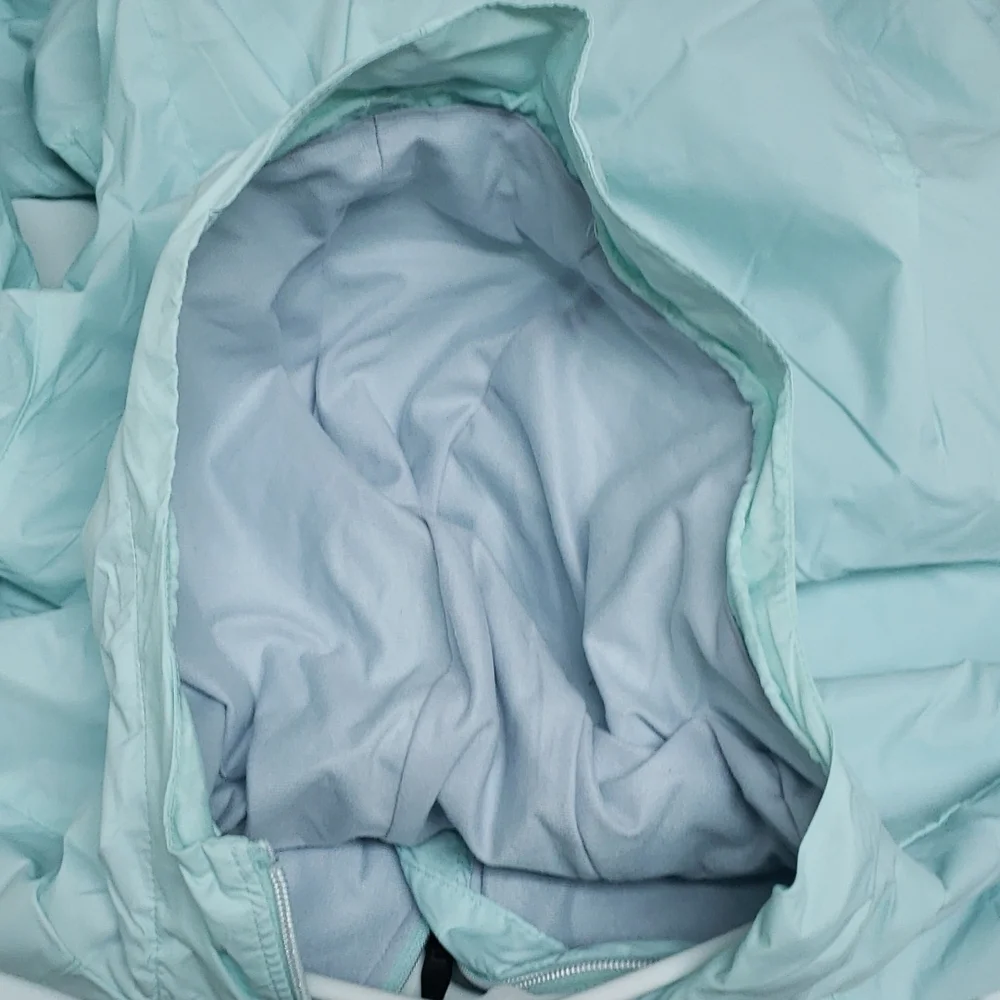 Columbia Light Aqua blue Wind Breaker Jacket. (2X) NEW - Picture 6 of 7
